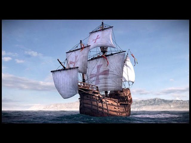 Meditando en el puerto de barcos antiguos: velas; mares y aventuras narradas