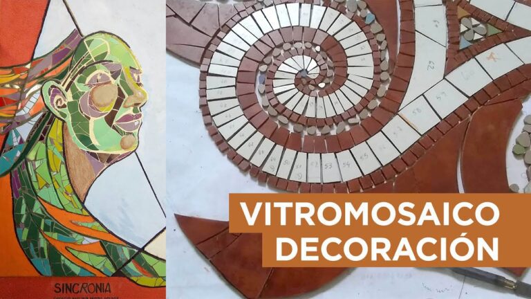 Inspiración en el taller de mosaicos: piezas; diseños y patrones en equilibrio